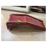 Red Metal Automotive Wheel Ramp