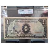 WWII Japanese Government 1 Peso Banknote