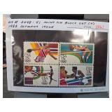 1983 US Olympics Stamp Block Set (4)