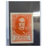 1936 William McKinley Poster Stamp