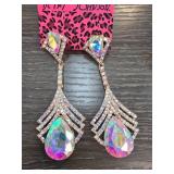 Betsey Johnson Dangle Earrings with Crystals
