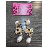 Betsey Johnson Gold Bee Drop Earrings