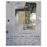 United States 1894 Benjamin Franklin Stamp Pair