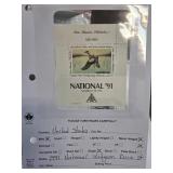 1991 National Widgeon Duck Stamp Sheet