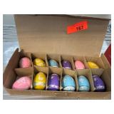 Painted Wooden Egg Ornaments