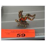 Metal Frog and Turtle Figurine