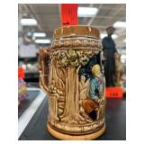 Hand-Painted Ceramic Beer Stein from Japan