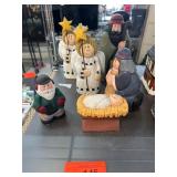 Hand-Painted Nativity Figurine Set