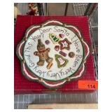 Fitz and Floyd Essentials Christmas Plate