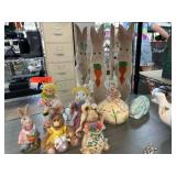 Easter-Themed Bunny Figurines and Decorations