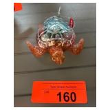 Colorful Glass Turtle Figurine Ornament