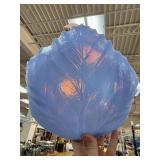 Opalescent Leaf-Shaped Glass Bowl