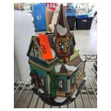 Hand-Painted Ceramic Holiday House Figurine