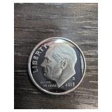 2013-S Roosevelt Silver Dime