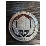 2015 Homestead Silver Quarter Dollar Coin