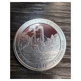 2011 Vicksburg Silver Quarter Dollar Coin