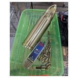 Decorative Brass Shell Casing and .22 Ammunition