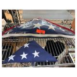 Folded American Flag with Display Case