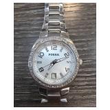 Fossil Womens Analog Wristwatch with Metal Band
