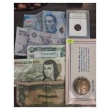 International Currency and Lincoln Penny Set
