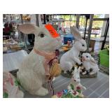 Ceramic Bunny Figurines and Dishware