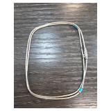 Sterling Silver Necklace With Turquoise Accents