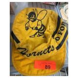 Yellow Hornets Cap with Bee Mascot Graphic