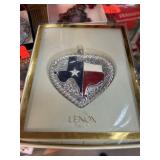 Lenox Heart of Texas Ornament with Box
