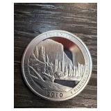 2010 Yosemite Silver Quarter Dollar