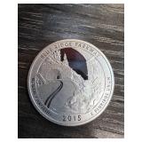 2015 Blue Ridge Parkway Silver Quarter