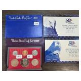 U.S. Mint Proof Sets from Various Years