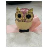 Decorative Owl Trinket Box with Rhinestones