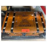 Wooden Treasure Chest with Beaded Contents