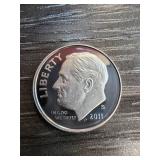 2011 Roosevelt Silver Proof Dime