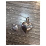 Sterling Silver Heart Pendants