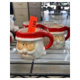 Santa-Themed Ceramic Mugs