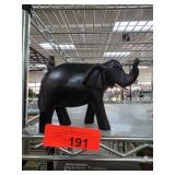 Black Elephant Figurine Made of Solid Material