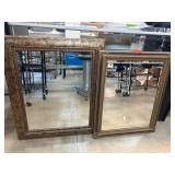 Two Framed Wall Mirrors by Silverwood