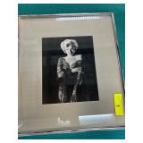 Framed Black-and-White Portrait Marilyn Monroe