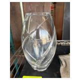 Tiffany & Co. Crystal Vase with Swirl Design