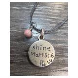 Sterling Silver Pendant Necklace With Inspiring In