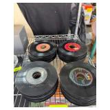 Vinyl Records Lot on Shelves