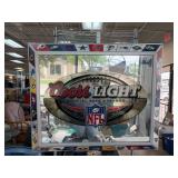 Coors Light NFL Mirror Sign with Team Logos