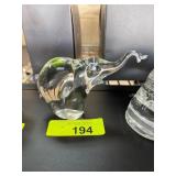 Corcoran Italy Clear Glass Elephant Sculpture