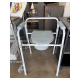 Portable Folding Commode With Removable Pail
