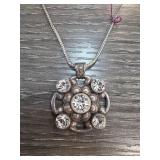 Brighton Pendant Necklace With Crystal Accents