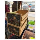 Wooden Crates With Record Bar Artwork