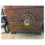 Metal Wall Art With Sunburst Design