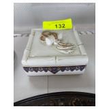 Chinoiserie Porcelain Trinket Box Elizabeth Arden