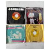 Four Vintage 45 RPM Vinyl Singles